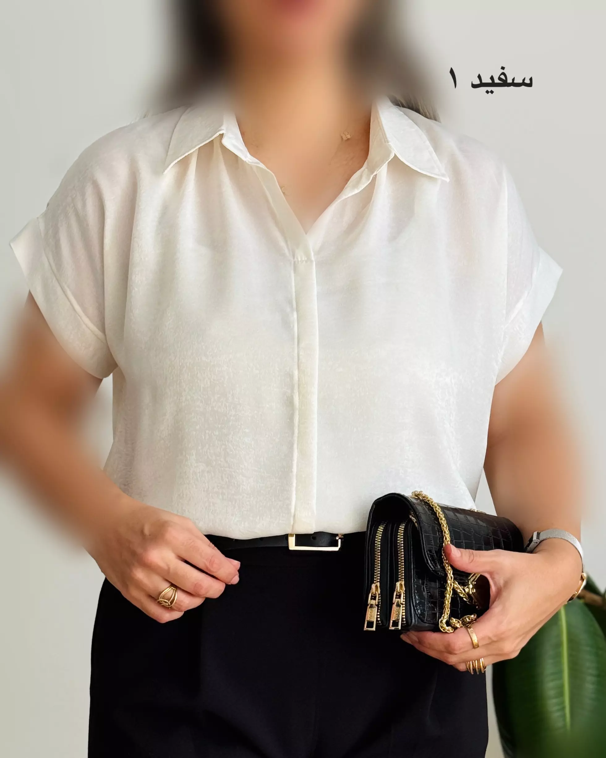 شومیز ساتن آستین کوتاه ۹